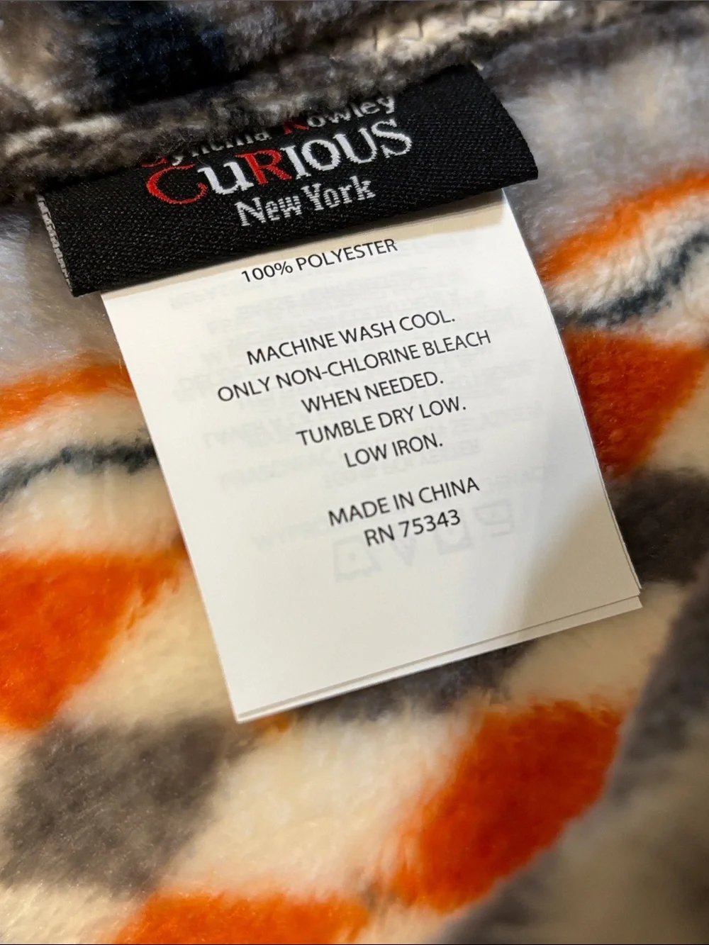 CURIOUS BY CYNTHIA ROWLEY 60x70 Vintage Inspired Retro Frights Throw NEW - Picture 8 of 10